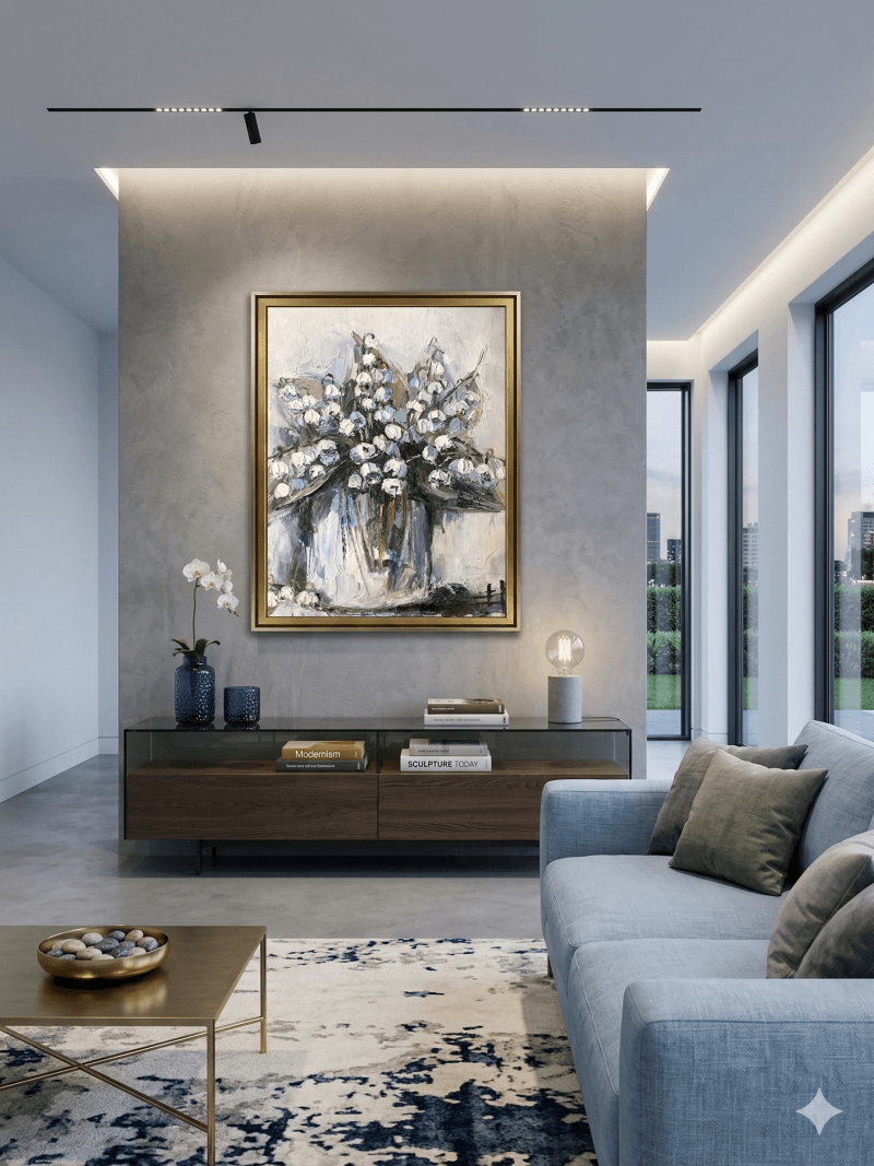 Obraz w nowoczesnym apartamencie